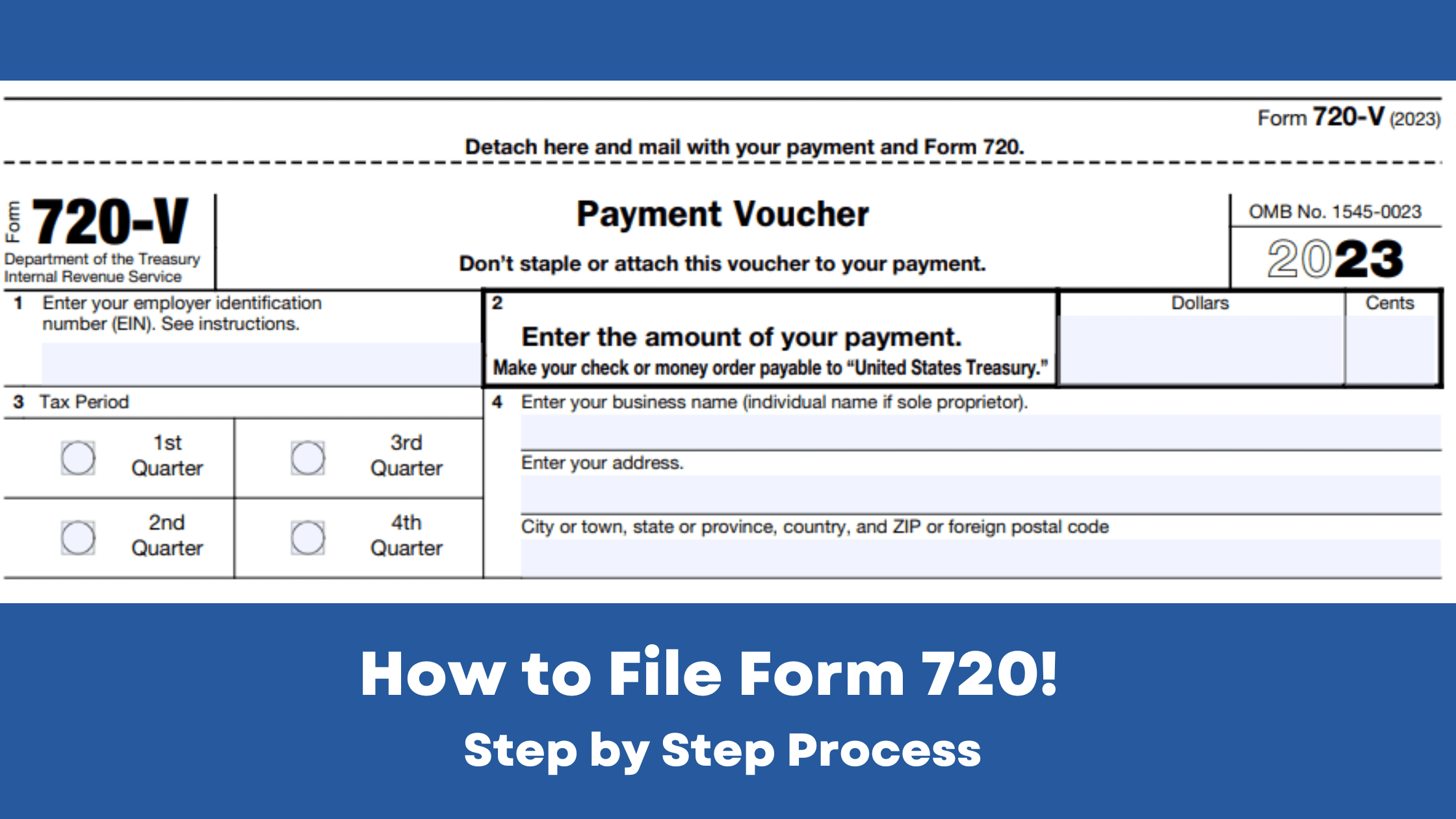 How to File Form 720 V for a Seamless Excise Tax Filing?