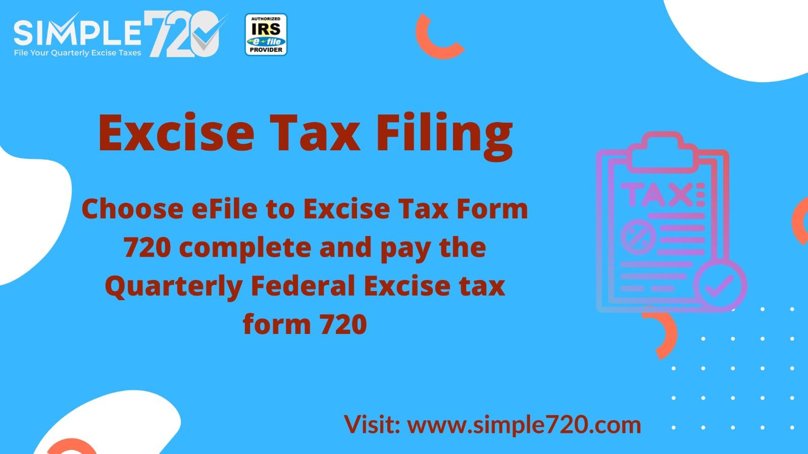 How to do Excise tax Filing in USA