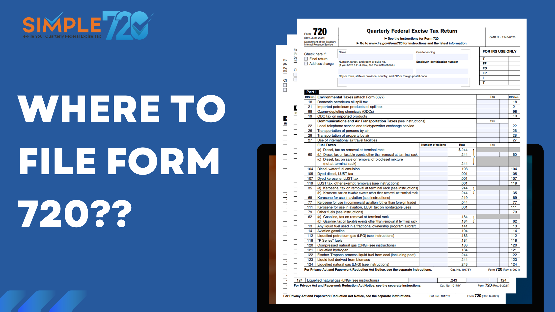 Where to File Form 720 this quarter - The Clear Guide